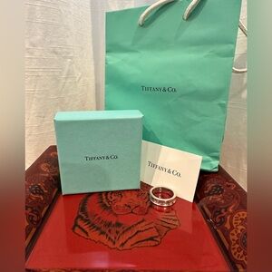 Authentic Tiffany and Co. 1837 Sterling silver band